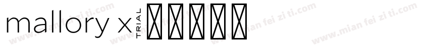 mallory x字体转换